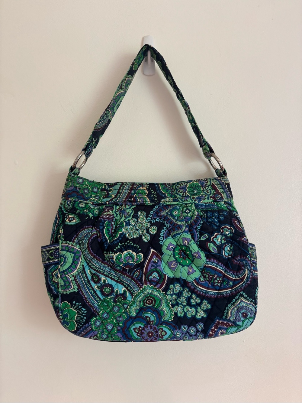 Vera Bradley Retired Rhapsody Quilted Floral Paisley Shoulder Bag